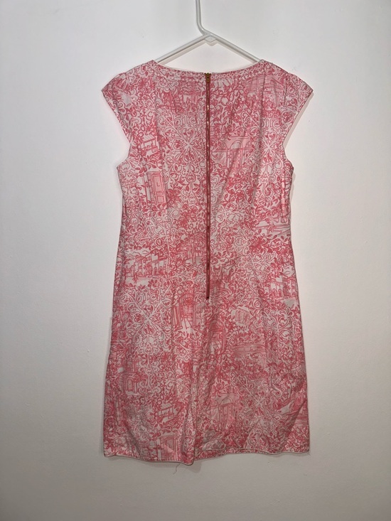 Lilly Pulitzer Tori Jubilee Anniversary Dress Small Cotton Embroidered Toile - Picture 2 of 5